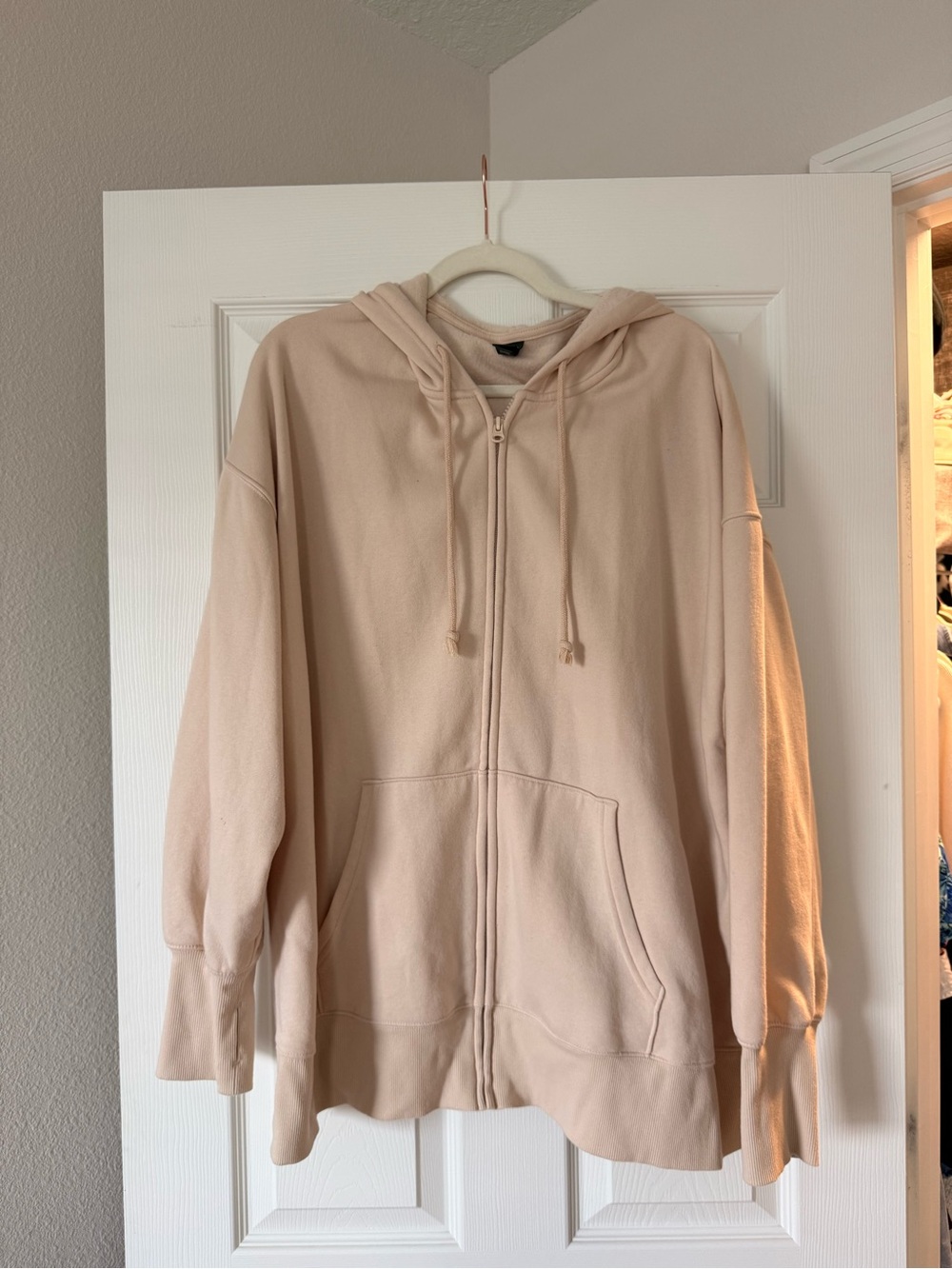 wild fable Zip-Up Hoodie Jacket - Light Beige